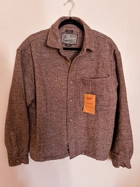 NWT Brooklyn Cloth “The Shacket” Boxy Fit Textured Overshirt | Men’s Medium